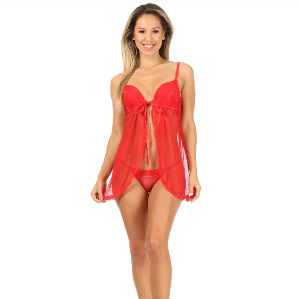 Floral Lace Baby Doll